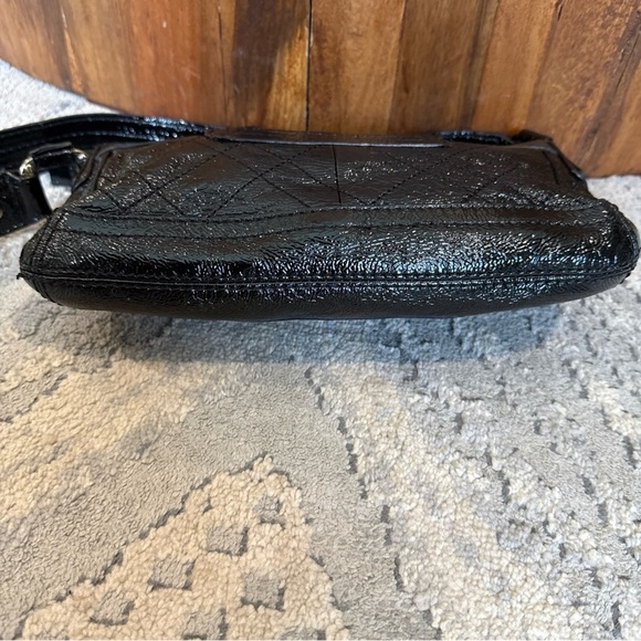 Elliott lucca small leather handbag Shoulder Bag Black Patent P - Picture 7 of 15